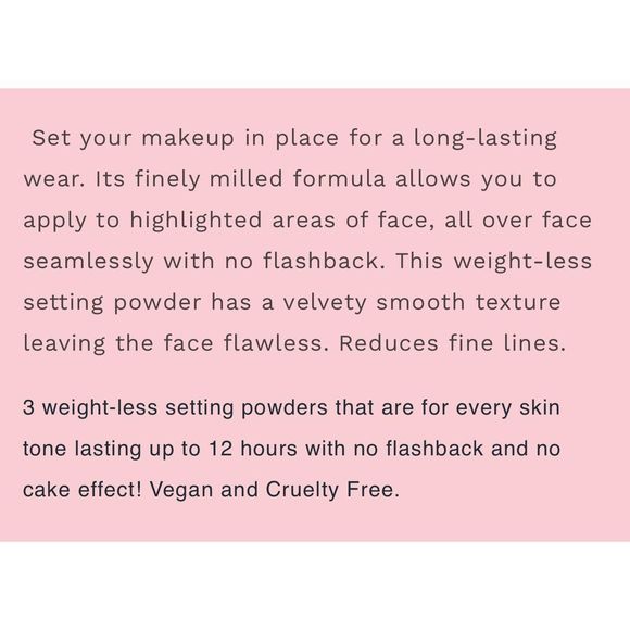 New Pink Lipps Loose Setting Powder Banana - Picture 9 of 12